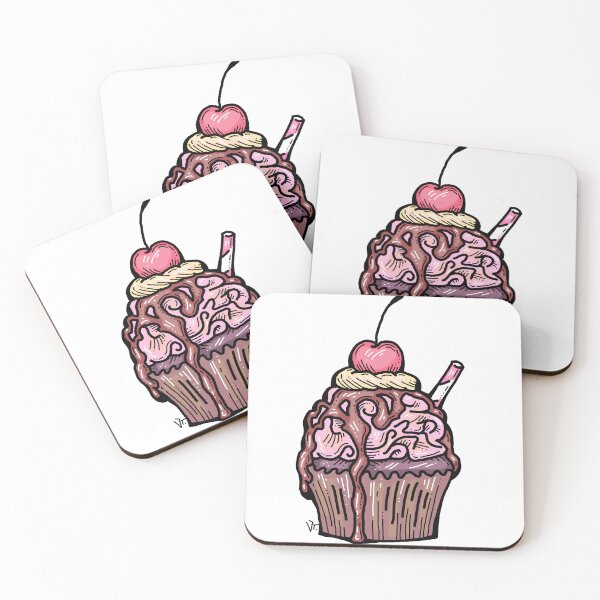 Item preview, Sweet tasty dessert cupcake with cream and deco designed and sold by RukkiZukkiArt.