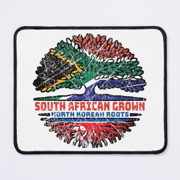 Item preview, North Korea North Korean South African South Africa Tree Roots Flag designed and sold by FlagX.