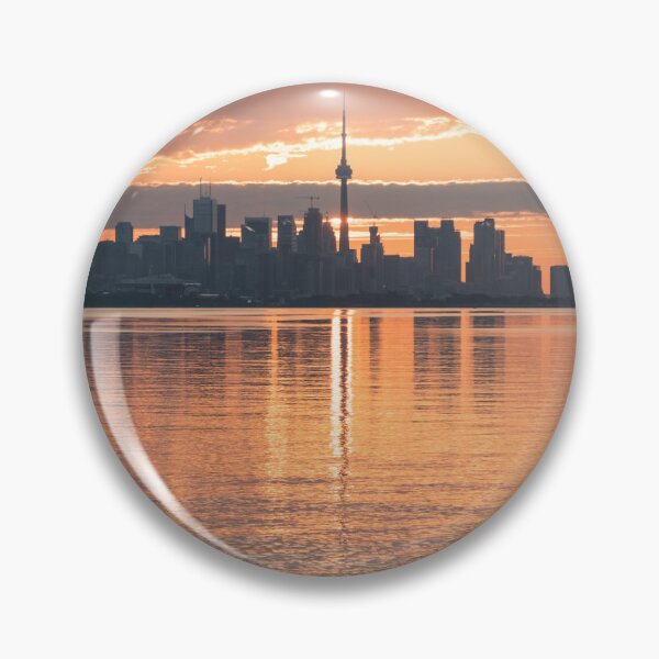Item preview, Downtown Toronto Sunrise with One Wild Bird designed and sold by Georgia Mizuleva.