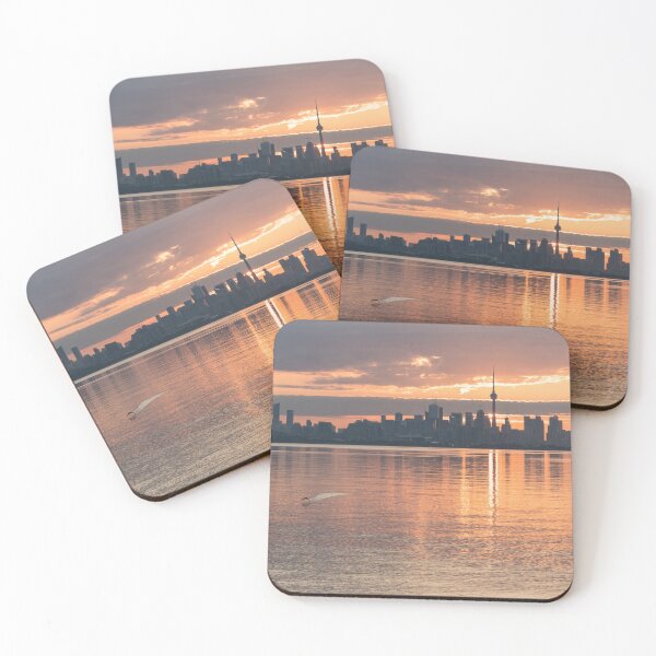Item preview, Downtown Toronto Sunrise with One Wild Bird designed and sold by Georgia Mizuleva.