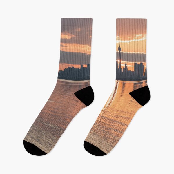 Item preview, Downtown Toronto Sunrise with One Wild Bird designed and sold by Georgia Mizuleva.