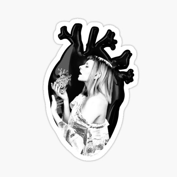 Item preview, AURORA Aksnes What Happened To The Heart ? Black and White designed and sold by incloudines.