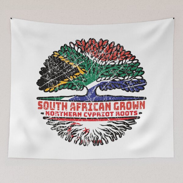 Item preview, Northern Cyprus Northern Cypriot South African South Africa Tree Roots Flag designed and sold by FlagX.