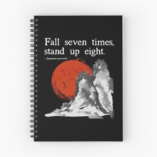 Item preview, Inspirational Quote Japanese Proverb Motivational Quote design designed and sold by farhanhafeez.