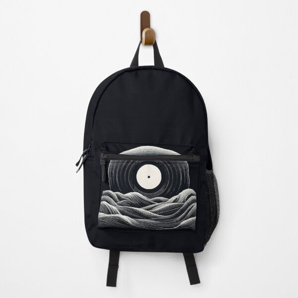 Item preview, Monochromatic Outline Vinyl Moon Waves designed and sold by TomFrontierArt.