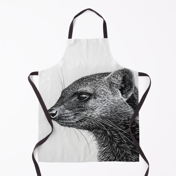 Item preview, Black and white weasel pencil drawing designed and sold by Pencil-Art.