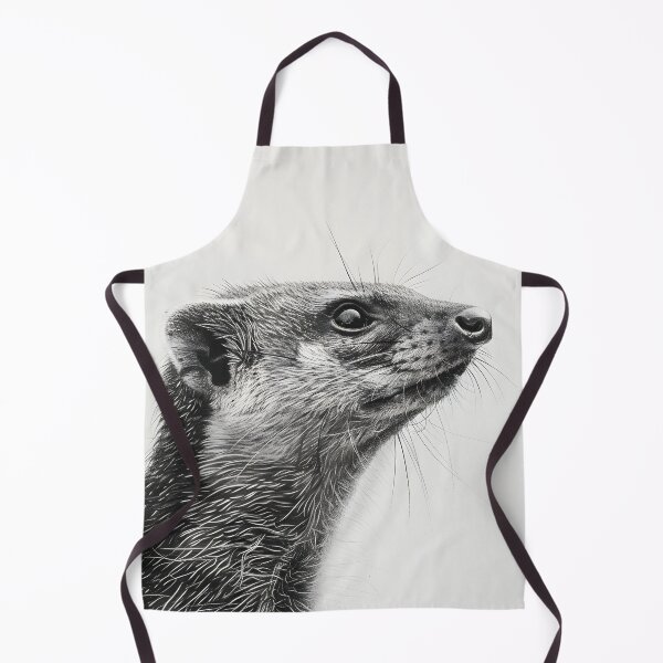 Item preview, Black and white weasel pencil drawing designed and sold by Pencil-Art.