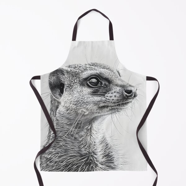 Item preview, Black and white weasel pencil drawing designed and sold by Pencil-Art.