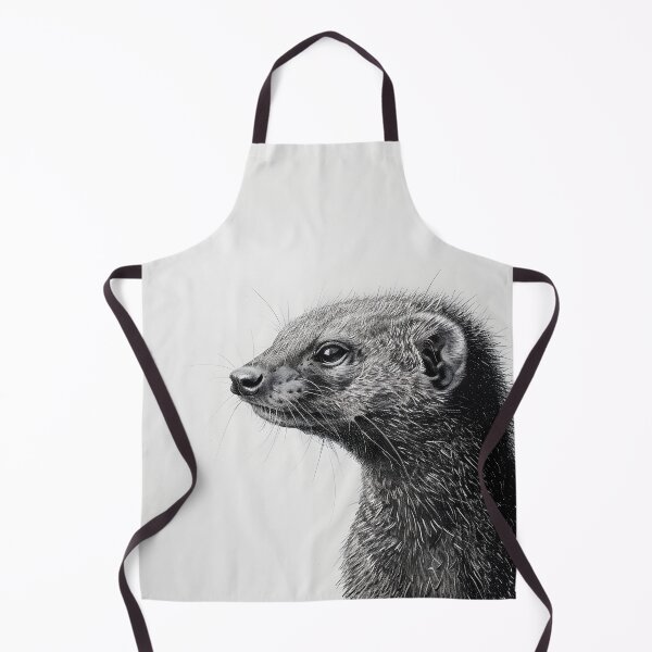 Item preview, Black and white weasel pencil drawing designed and sold by Pencil-Art.