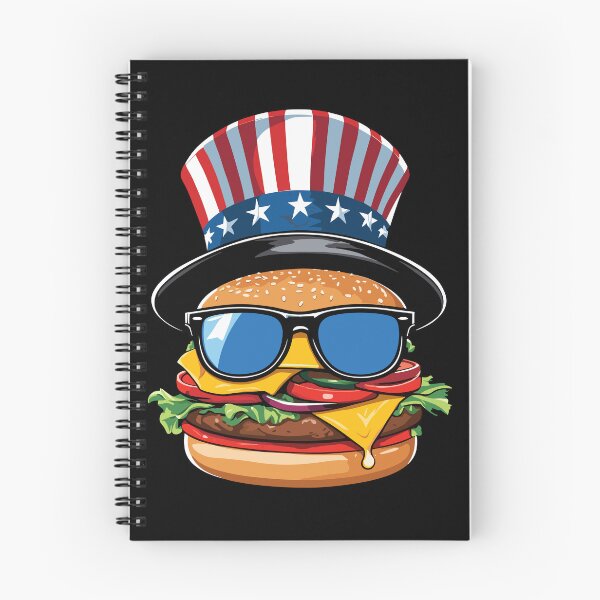 Item preview, Patriotic Hamburger Funny BBQ Cookout 4th Of July designed and sold by LuminOrb.