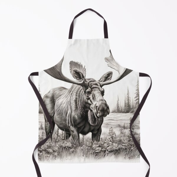 Item preview, Moose pencil drawing designed and sold by Pencil-Art.