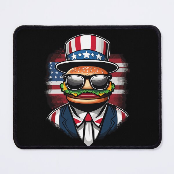 Item preview, Patriotic Hamburger Funny BBQ Cookout 4th of July designed and sold by LuminOrb.