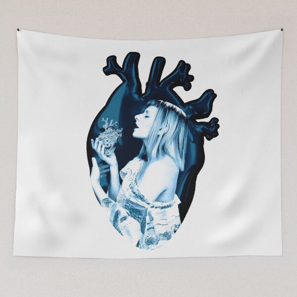 Item preview, AURORA Aksnes What Happened To The Heart ? Dark Blue designed and sold by incloudines.