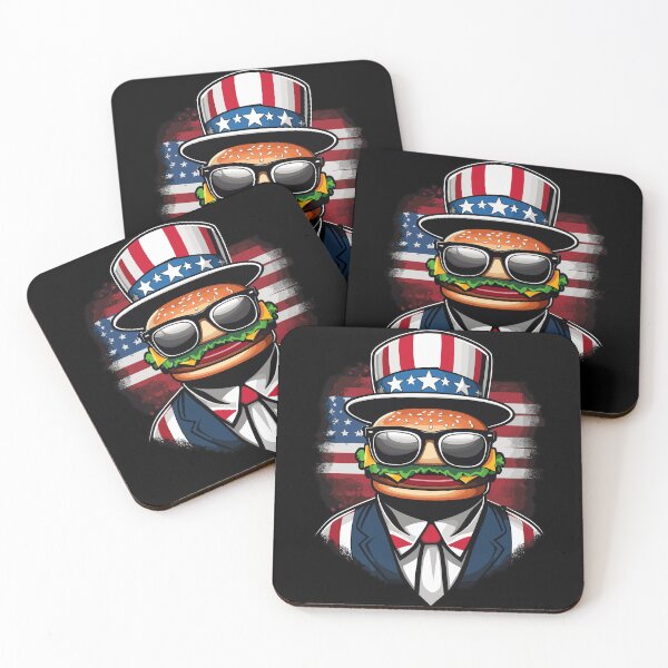 Item preview, Patriotic Hamburger Funny BBQ Cookout 4th of July designed and sold by LuminOrb.
