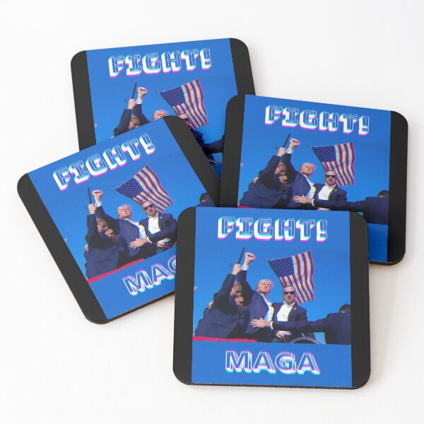 Item preview, FIGHT! MAGA Trump Supporter Republican Patriot Wear designed and sold by FunArtDesigns00.