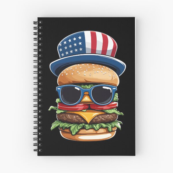 Item preview, Patriotic Hamburger Funny BBQ Cookout 4th of July designed and sold by LuminOrb.