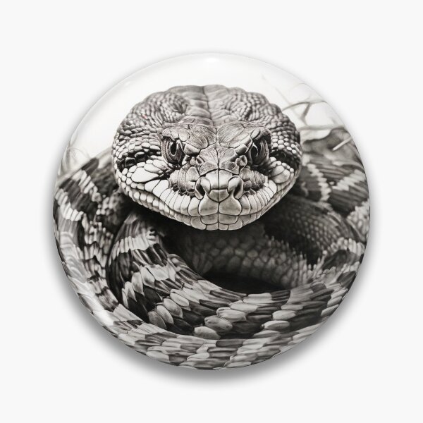 Item preview, Black and White Snake drawing designed and sold by Pencil-Art.