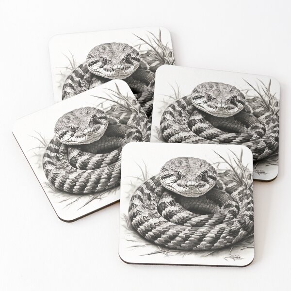 Item preview, Black and White Snake drawing designed and sold by Pencil-Art.