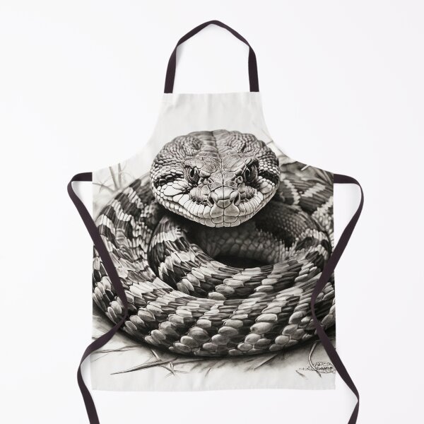 Item preview, Black and White Snake drawing designed and sold by Pencil-Art.