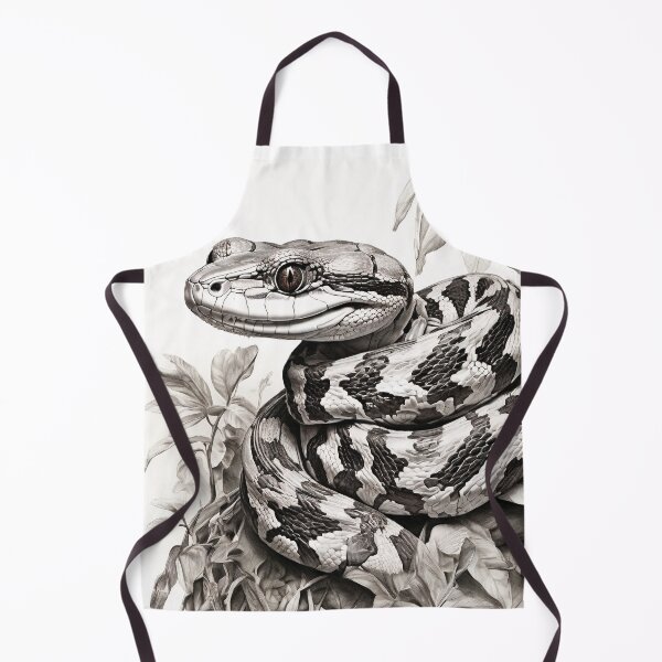 Item preview, Black and White Snake drawing designed and sold by Pencil-Art.