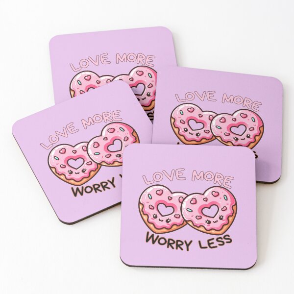 Item preview, FUNNY HEARTS LOVE MORE WORRY LESS designed and sold by lunacoco81.