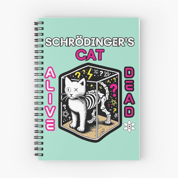 Item preview, Diseño de la paradoja de la superposición cuántica del gato de Schrödinger designed and sold by Nabucodonoshop.