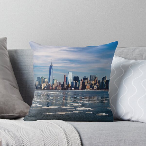 Item preview, New York City Skyline Winter designed and sold by ridthestigma.