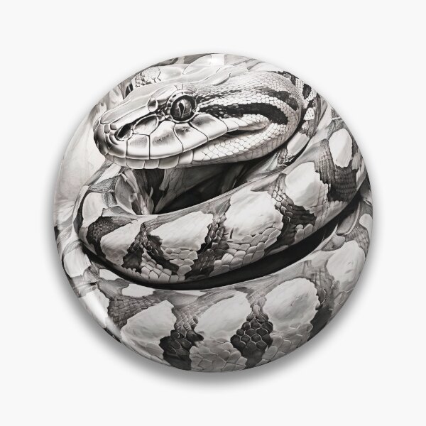 Item preview, Black and White Snake drawing designed and sold by Pencil-Art.