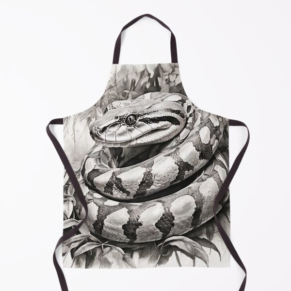 Item preview, Black and White Snake drawing designed and sold by Pencil-Art.