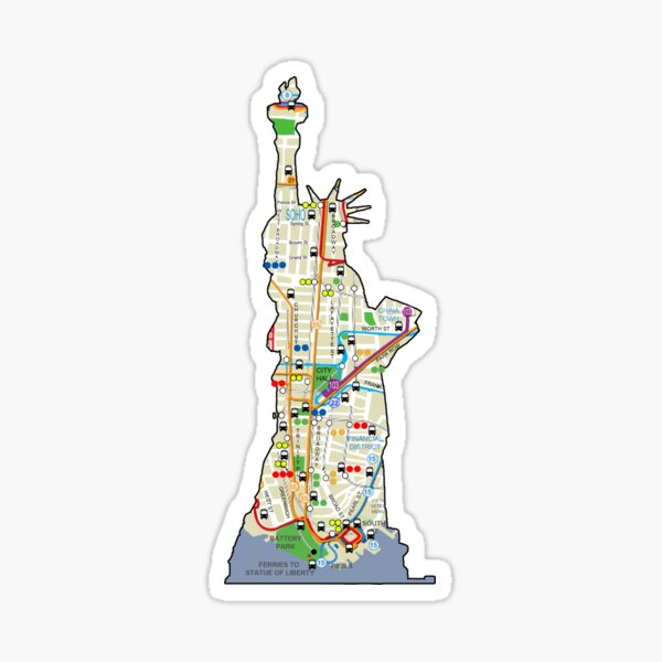 Item preview, Statue if liberty NYC Bus Art work designed and sold by hookink.