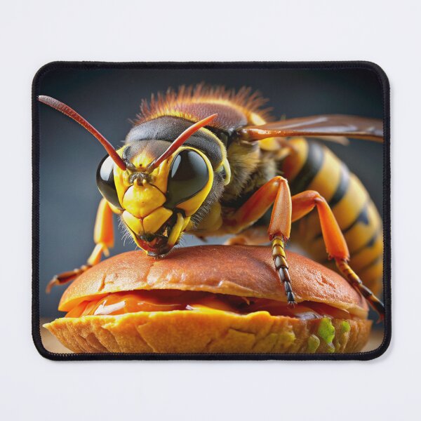 Item preview, Hornet eating hamburger designed and sold by zangess1.