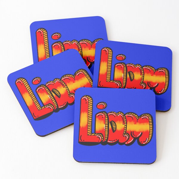 Item preview, Liam popular boys and men name Red and yellow graffiti bubble letters Personalized Custom Name gift ideas for Liam designed and sold by Artonmytee.
