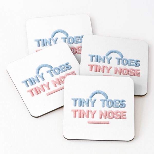 Item preview, Cute Tiny Toes Tiny Nose Word Art Baby Announcement Design designed and sold by StyLeHi.