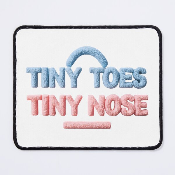 Item preview, Cute Tiny Toes Tiny Nose Word Art Baby Announcement Design designed and sold by StyLeHi.