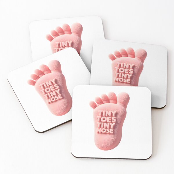 Item preview, Cute Tiny Toes Tiny Nose Baby Announcement Design designed and sold by StyLeHi.