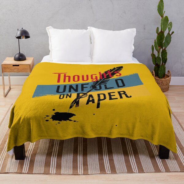 Item preview, Thoughts Unfold on Paper - Creative Writer's Inspirational Quote Design designed and sold by FEBRICAST.