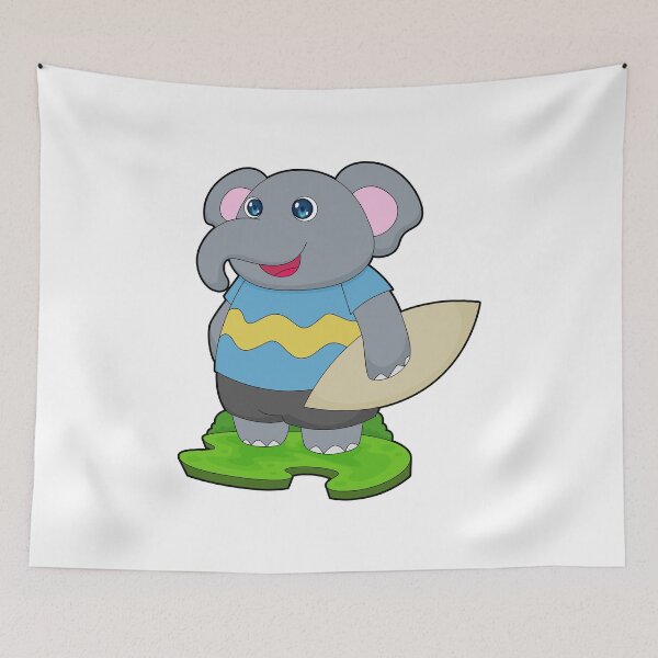 Item preview, Elephant Surfer Surfboard designed and sold by Snabdesign84.