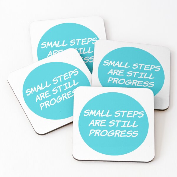 Item preview, Small Steps Are Still Progress (blue) designed and sold by Ally Designs.