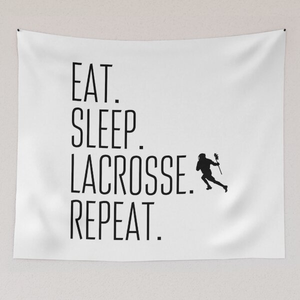 Item preview, Eat Sleep Lacrosse Repeat designed and sold by Amzg-Designs.