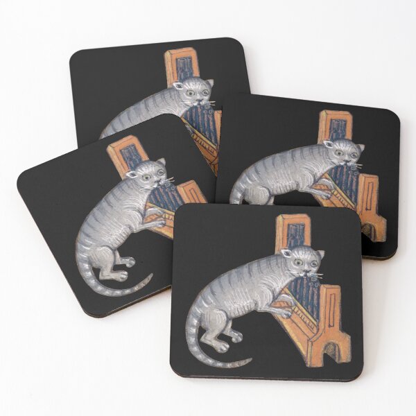 Item preview, Medieval cat playing pipe organ designed and sold by elinaarbidane.