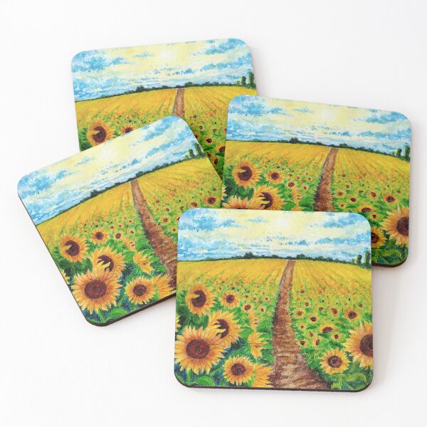 Item preview, sunflower field designed and sold by julijaivanovic.