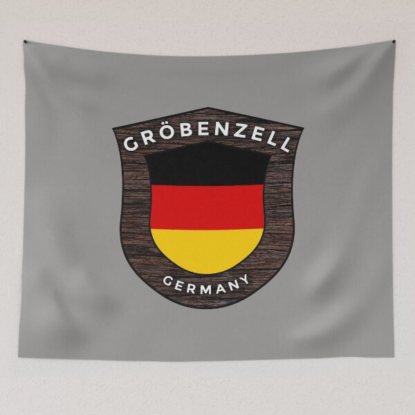 Item preview, Gröbenzell Germany Emblem Flag designed and sold by World Designs.