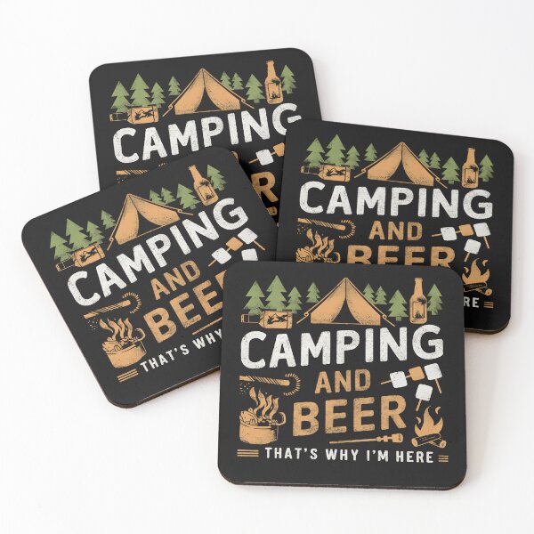 Item preview, Camping And Beer That's Why I'm Here Vintage designed and sold by WildPalette-Art.