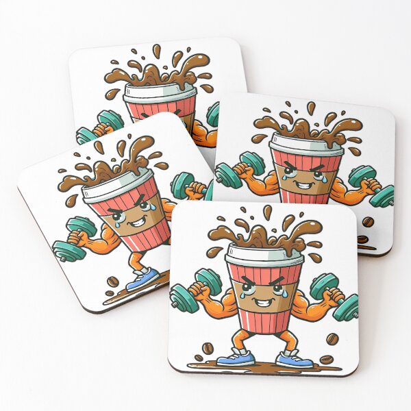 Item preview, Humorous Coffee Cup Lifting Weights - Strong Brew designed and sold by beyazart.