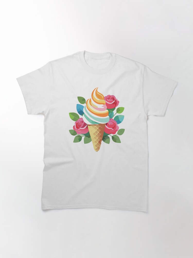 Thumbnail 3 of 7, Classic T-Shirt, Sweet ice cream between the roses designed and sold by starchim01.