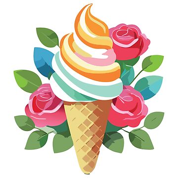 Artwork thumbnail, Sweet ice cream between the roses by Marcu Ioachim