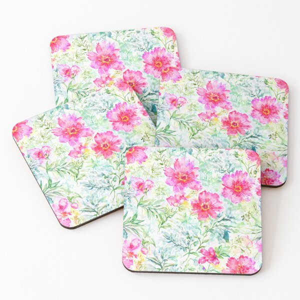Item preview, Watercolor Flower Blooming Pattern designed and sold by SeamPix.