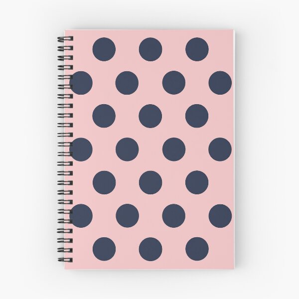 Item preview, Large NAVY BLUE & PINK POLKA DOTS designed and sold by RachelMacht.