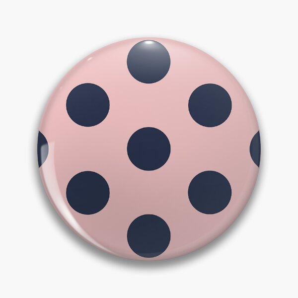 Item preview, Large NAVY BLUE & PINK POLKA DOTS designed and sold by RachelMacht.