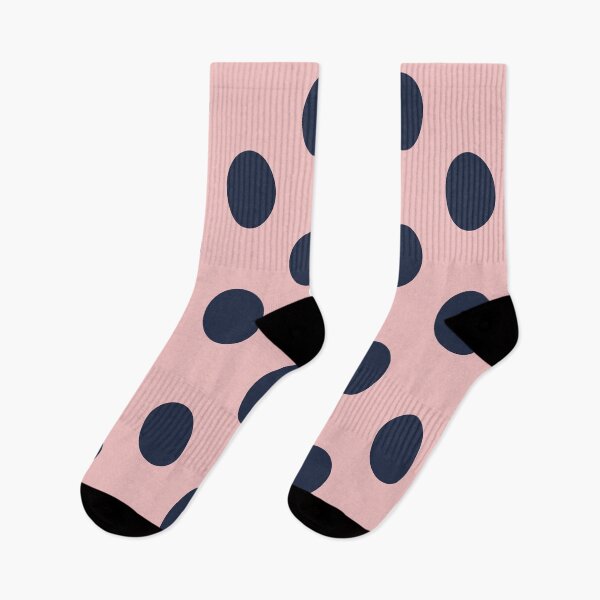 Item preview, Large NAVY BLUE & PINK POLKA DOTS designed and sold by RachelMacht.